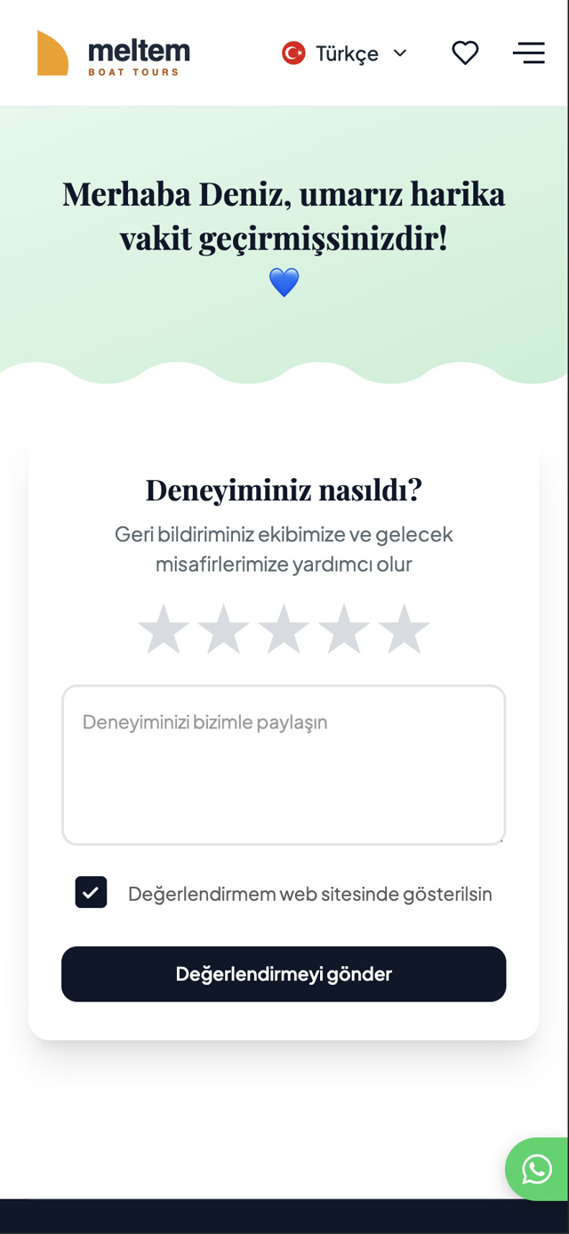 Post-trip review prompt